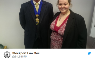 Congrats to Simon Morton, New President of Stockport Incorporated Law Society 1875